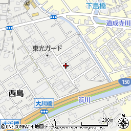静岡県静岡市駿河区西島363-44周辺の地図