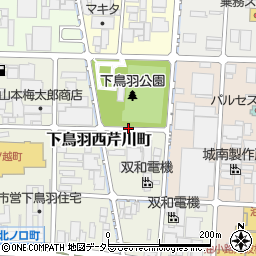 京都府京都市伏見区下鳥羽西芹川町周辺の地図