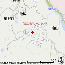 兵庫県川辺郡猪名川町林田下川周辺の地図