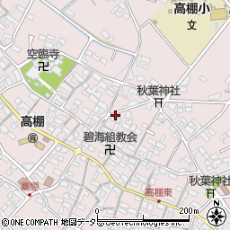 愛知県安城市高棚町郷341周辺の地図