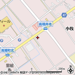 愛知県安城市高棚町小牧1周辺の地図