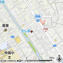 静岡県静岡市駿河区西島838周辺の地図