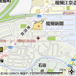 京都府京都市伏見区石田大受町21-12周辺の地図