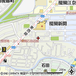 京都府京都市伏見区石田大受町21-8周辺の地図