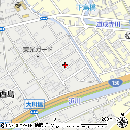 静岡県静岡市駿河区西島363-47周辺の地図