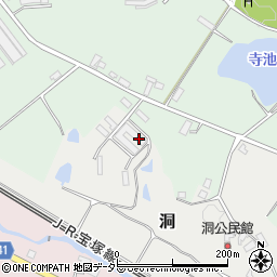 兵庫県三田市洞401周辺の地図