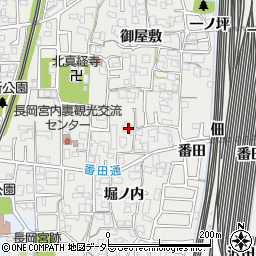 京都府向日市鶏冠井町東井戸周辺の地図