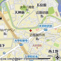 愛知県岡崎市大平町建石46周辺の地図