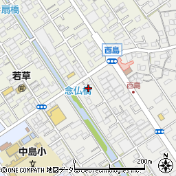 静岡県静岡市駿河区西島844周辺の地図