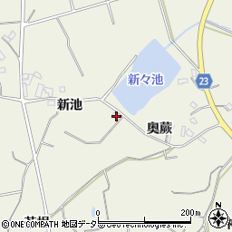 愛知県知多郡東浦町藤江新池48周辺の地図