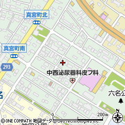 〒444-0854 愛知県岡崎市六名本町の地図