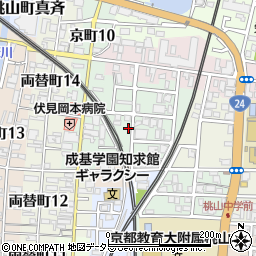京都府京都市伏見区桃山水野左近西町48-4周辺の地図