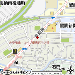 京都府京都市伏見区石田大受町32-34周辺の地図