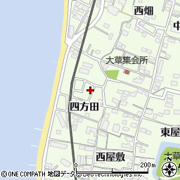 愛知県知多市大草四方田20周辺の地図