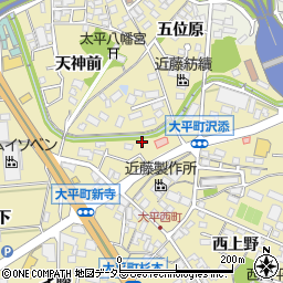 愛知県岡崎市大平町建石69周辺の地図