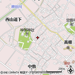 愛知県安城市高棚町郷74周辺の地図