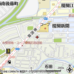 京都府京都市伏見区石田大受町32-73周辺の地図