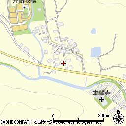 兵庫県姫路市夢前町護持587周辺の地図