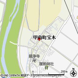 滋賀県甲賀市甲南町宝木周辺の地図