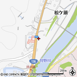 静岡県伊豆市松ケ瀬周辺の地図