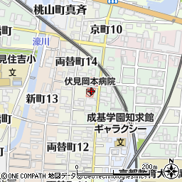 第一岡本病院　居宅介護支援事業所ふれあい周辺の地図