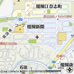 京都府京都市伏見区石田大受町18-8周辺の地図