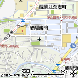 京都府京都市伏見区石田大受町18-11周辺の地図