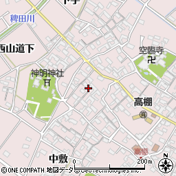 愛知県安城市高棚町郷143周辺の地図