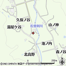 兵庫県宝塚市上佐曽利芝垣内周辺の地図