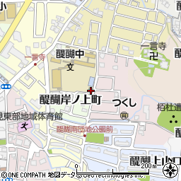 京都府京都市伏見区醍醐岸ノ上町15周辺の地図