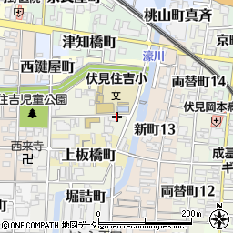 京都府京都市伏見区中之町周辺の地図