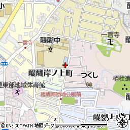 京都府京都市伏見区醍醐岸ノ上町15-5周辺の地図