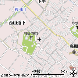 愛知県安城市高棚町郷72-1周辺の地図