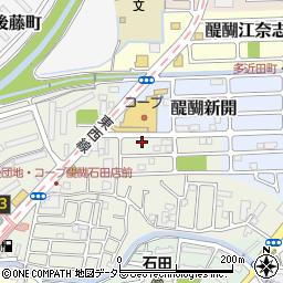 京都府京都市伏見区石田大受町20-16周辺の地図