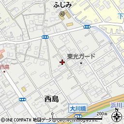 静岡県静岡市駿河区西島604-3周辺の地図