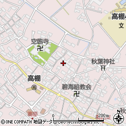 愛知県安城市高棚町郷207周辺の地図