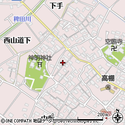 愛知県安城市高棚町郷76周辺の地図