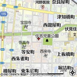 京都府京都市伏見区越前町611周辺の地図
