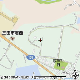 兵庫県三田市長坂221周辺の地図