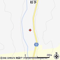 愛知県新城市富保南田周辺の地図