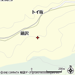 愛知県岡崎市蓬生町鍋沢周辺の地図