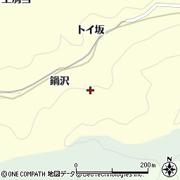 愛知県岡崎市蓬生町（鍋沢）周辺の地図