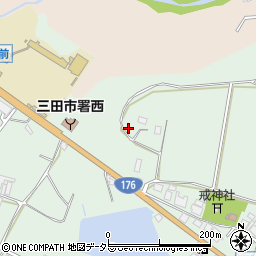 兵庫県三田市長坂223周辺の地図