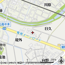 愛知県岡崎市東牧内町日久97周辺の地図