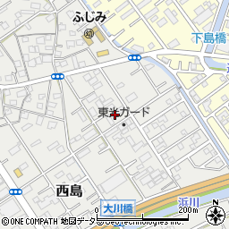 静岡県静岡市駿河区西島478周辺の地図