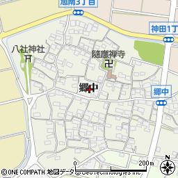 愛知県知多市金沢郷中周辺の地図