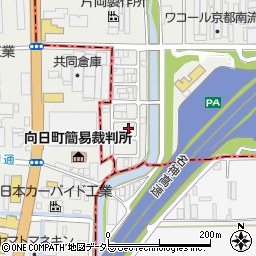 藤井電機工事向日町営業所周辺の地図