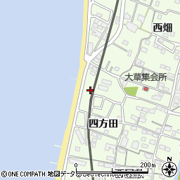愛知県知多市大草四方田19周辺の地図