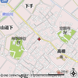 愛知県安城市高棚町郷83周辺の地図