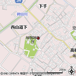 愛知県安城市高棚町郷4周辺の地図